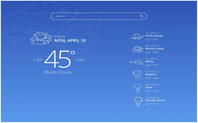 weather app
